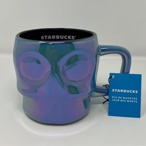 Starbucks 2025 Dia De Muertos
Jour Des Morts Iridescent Blue
Skull Mug NWT